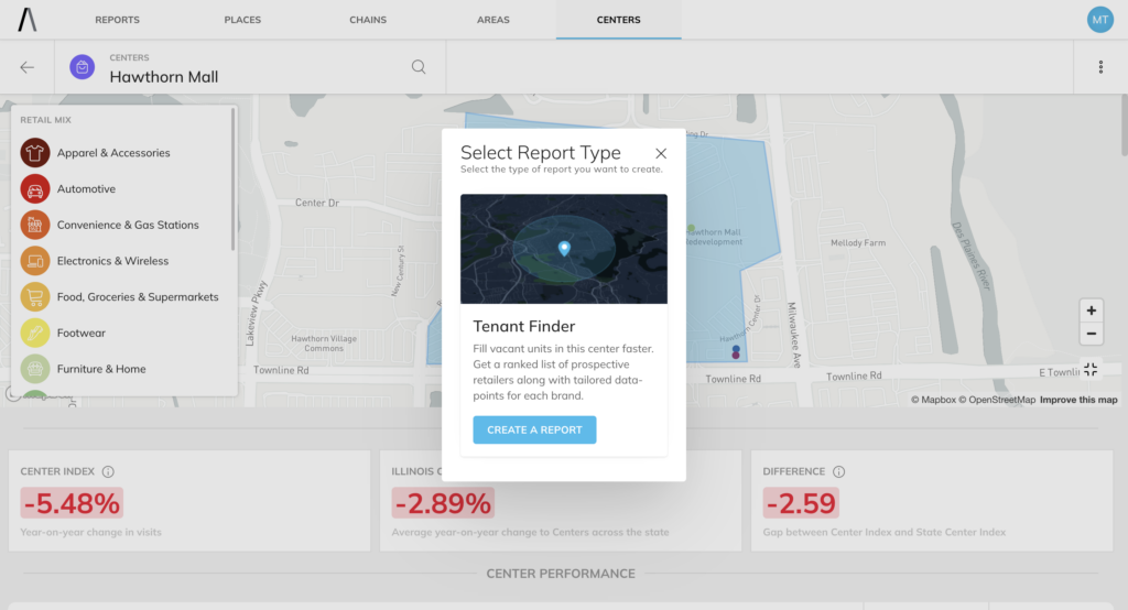 Almanac tenant finder report tool