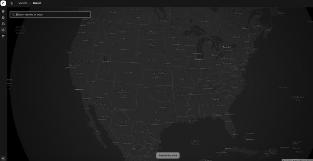 Almanac platform market location search map